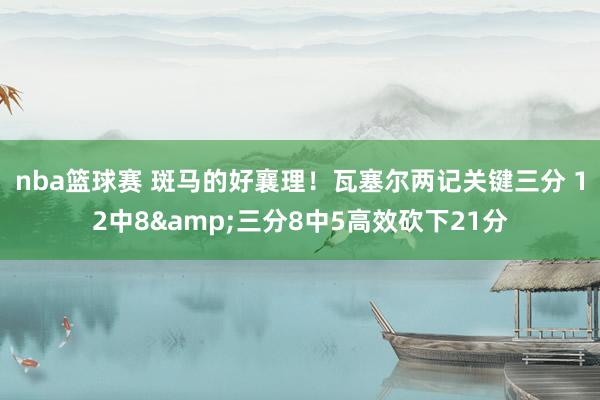 nba篮球赛 斑马的好襄理！瓦塞尔两记关键三分 12中8&三分8中5高效砍下21分