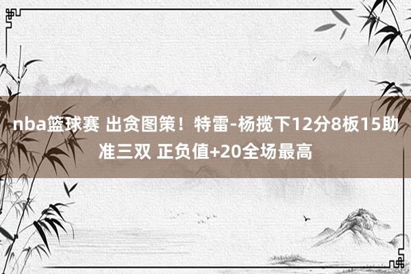 nba篮球赛 出贪图策！特雷-杨揽下12分8板15助准三双 正负值+20全场最高