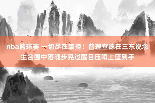 nba篮球赛 一切尽在掌控！普理查德在三东说念主合围中落魄步晃过醒目压哨上篮到手